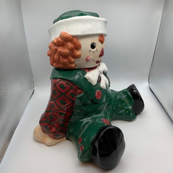Vintage Raggedy Andy 1998 Sakura Snowden Friends Ceramic Cookie Jar - Picture 8 of 14